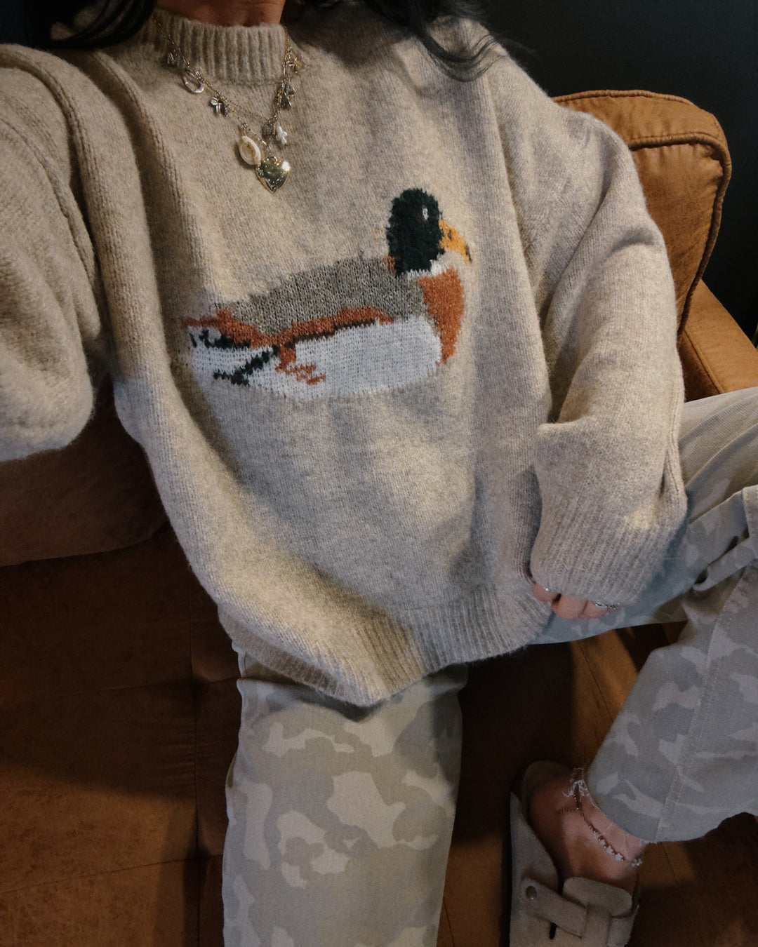 Sitting Duck Sweater - Oatmeal