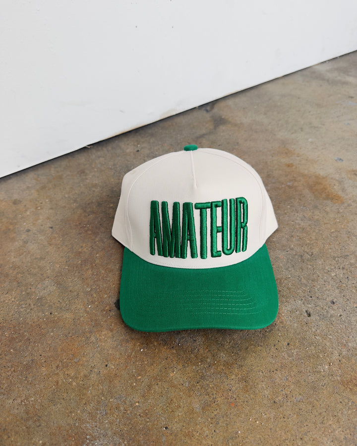 Amateur Hat - Cream/Green