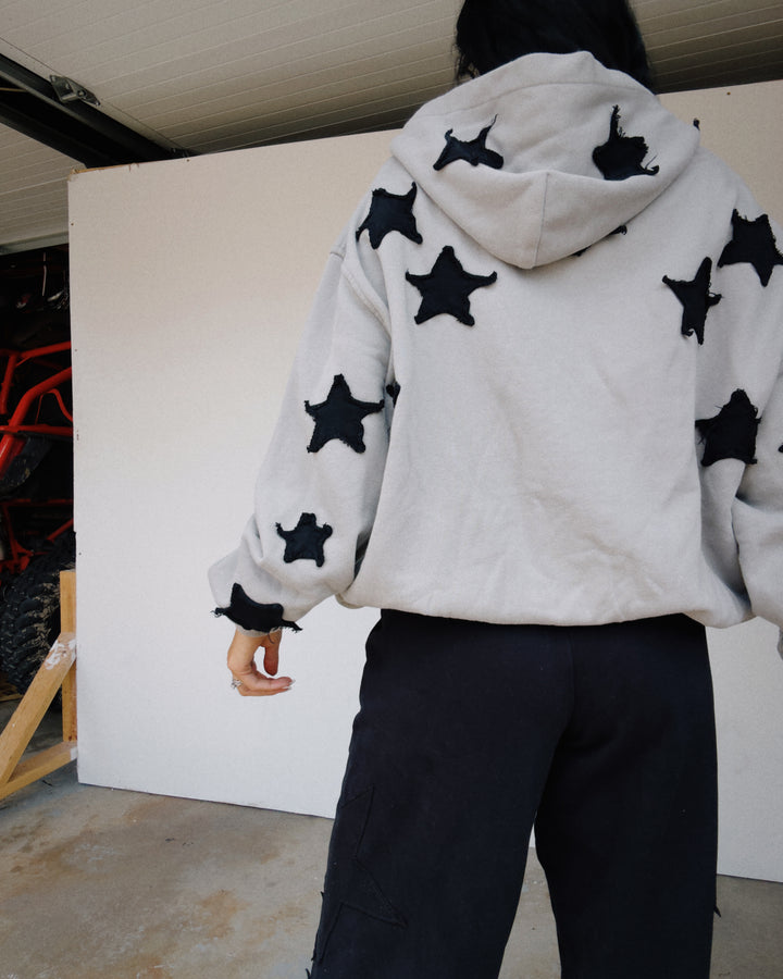 NE Star Zip Jacket - Charcoal/Black