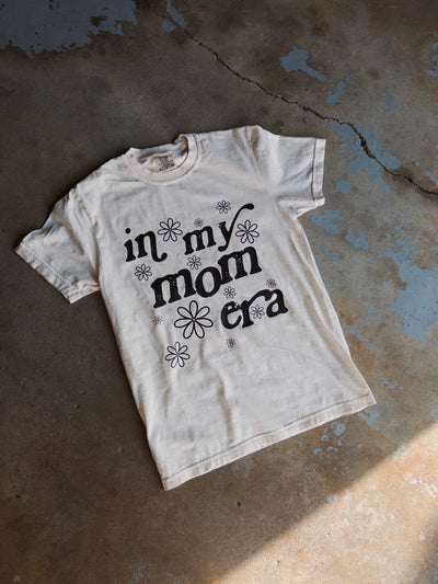 In My Mom Era Cotton Tee - Ivory