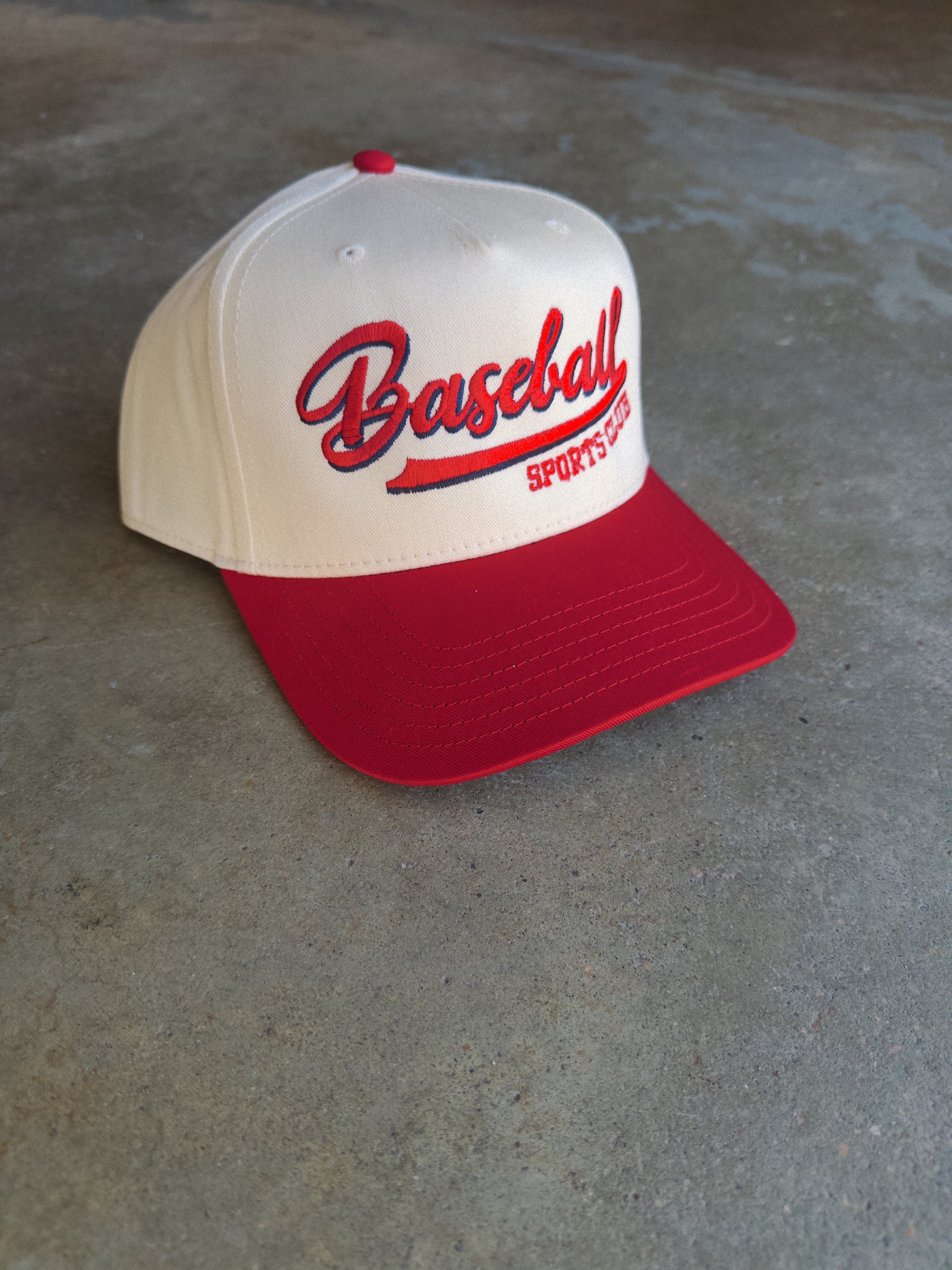 Baseball Sports Club Hat - Red