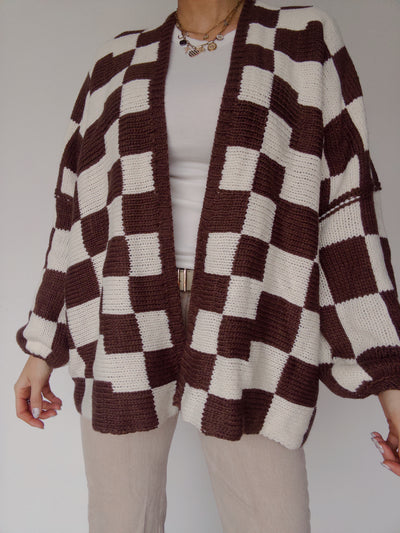 Check Me Out Cardigan - Brown