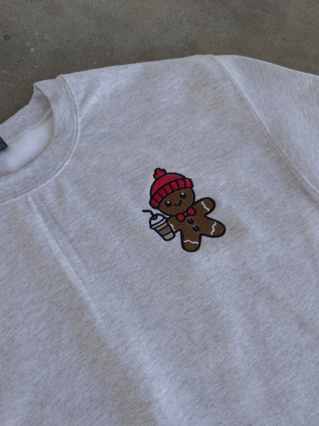 Gingerbread Iced Coffee Sweatshirt - Ash