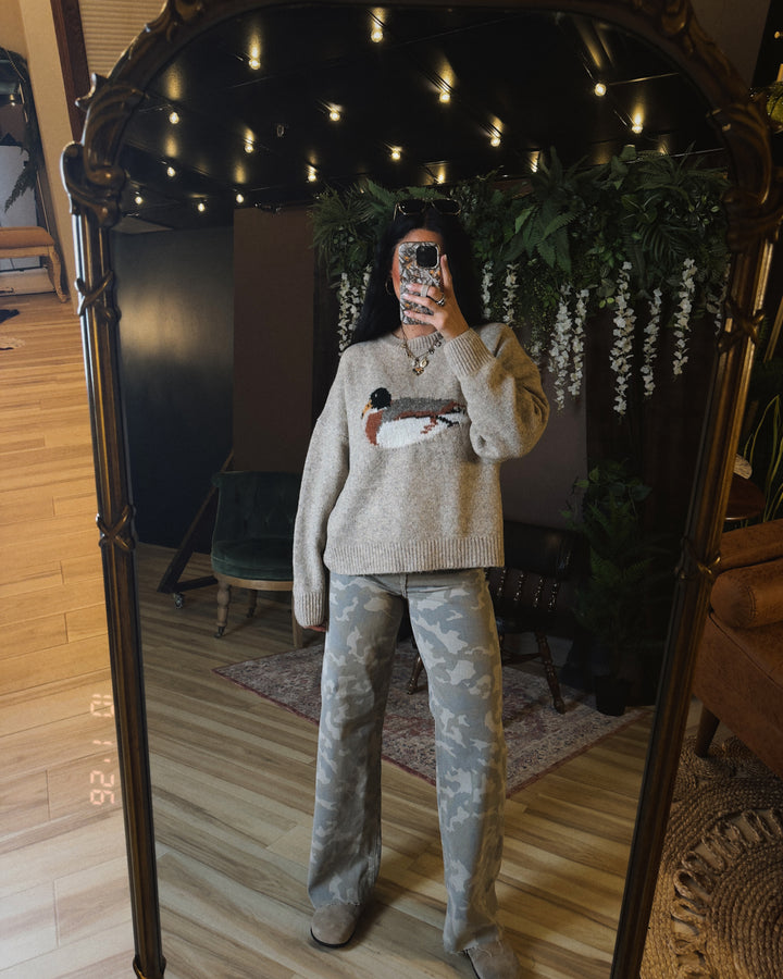 Sitting Duck Sweater - Oatmeal