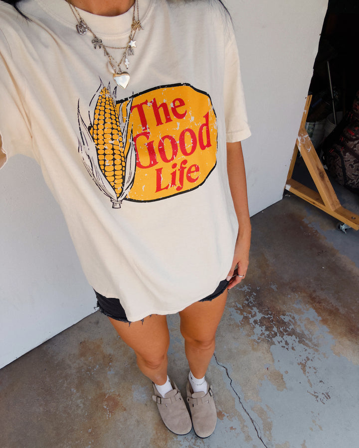 The Good Life Cotton Tee - Ivory
