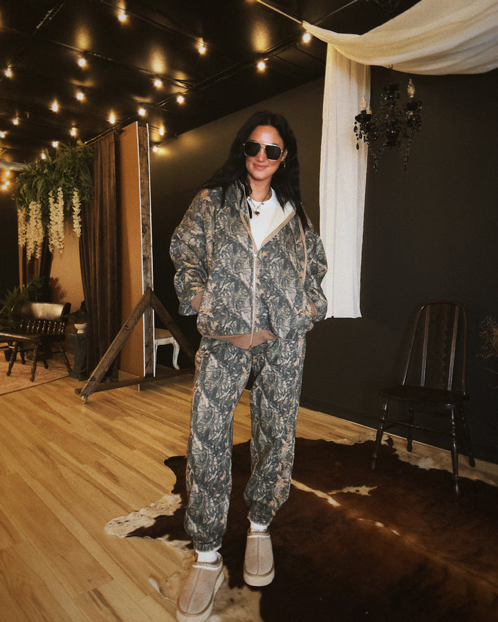 Bayou Fleece Zip Jacket - Camo