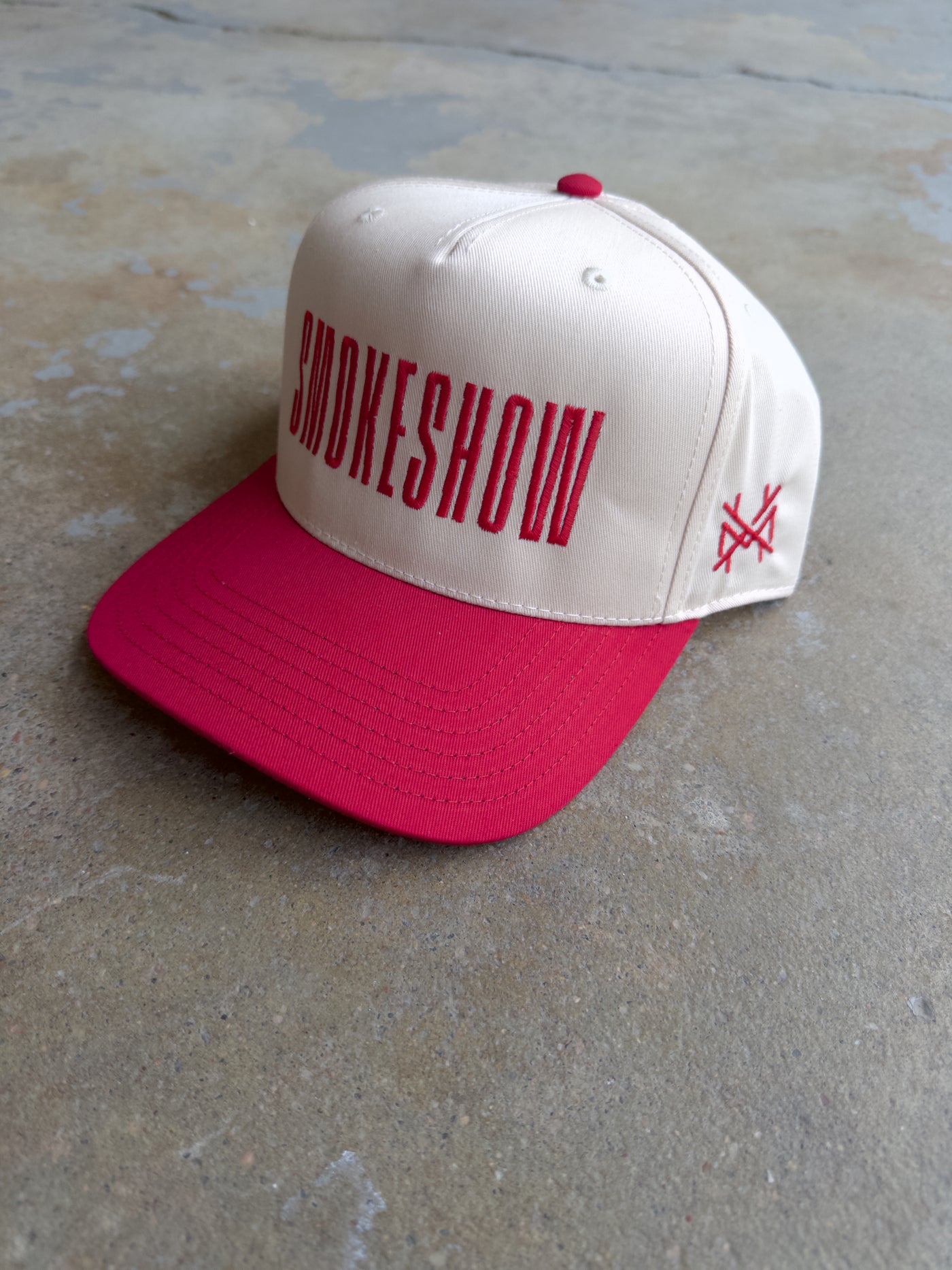 Smokeshow Hat - Red/Cream