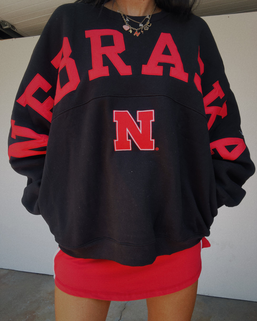 Big N Nebraska Sweatshirt - Black