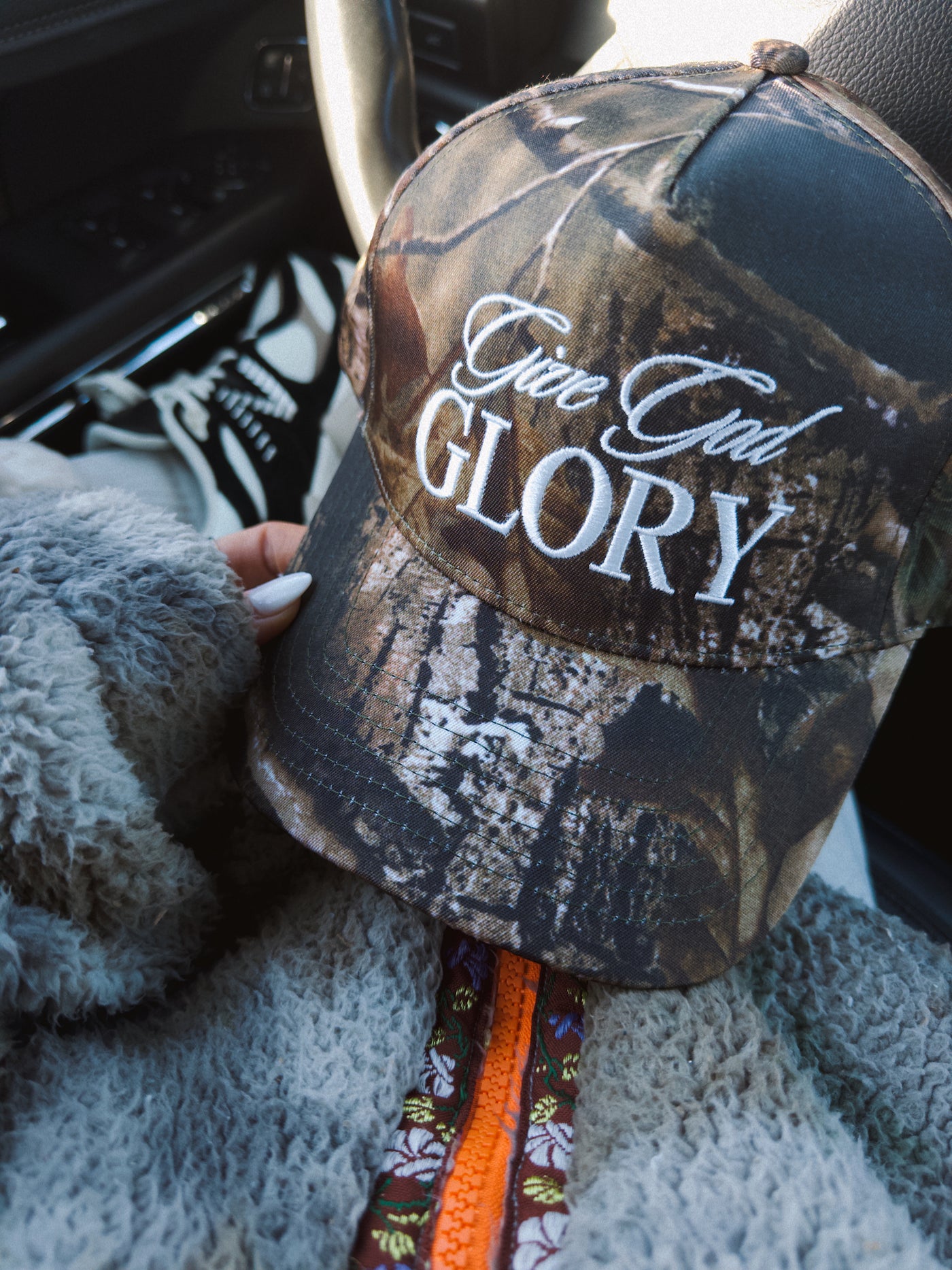 Give God Glory Hat - Camo