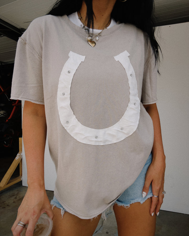 Lucky Charm Tee - Acid Grey