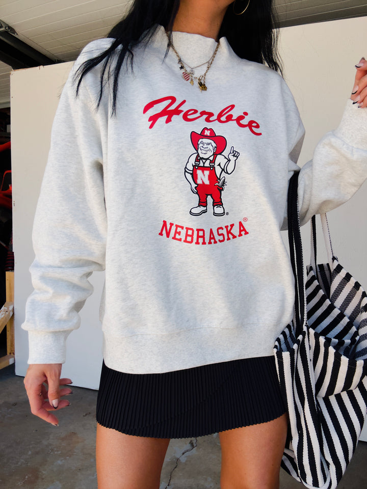 Herbie Mockneck Sweatshirt - Ash