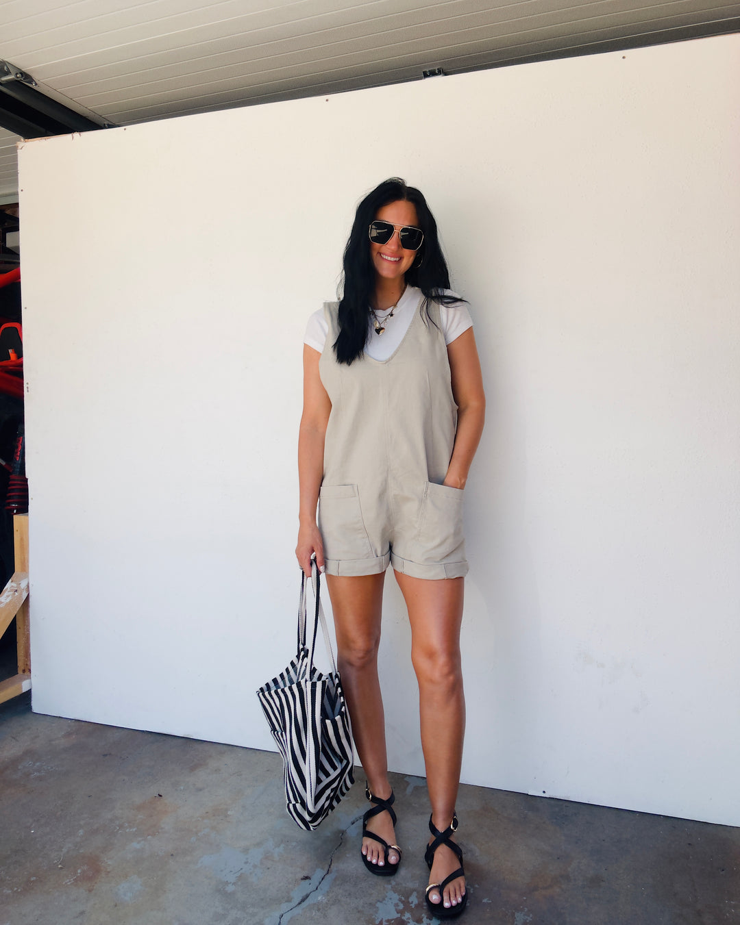 Free Range Romper - Taupe