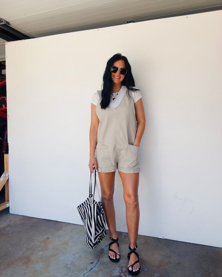 Free Range Romper - Taupe