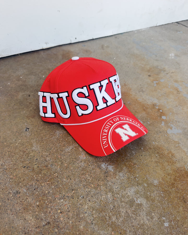 Huskers Split Hat - Red/White