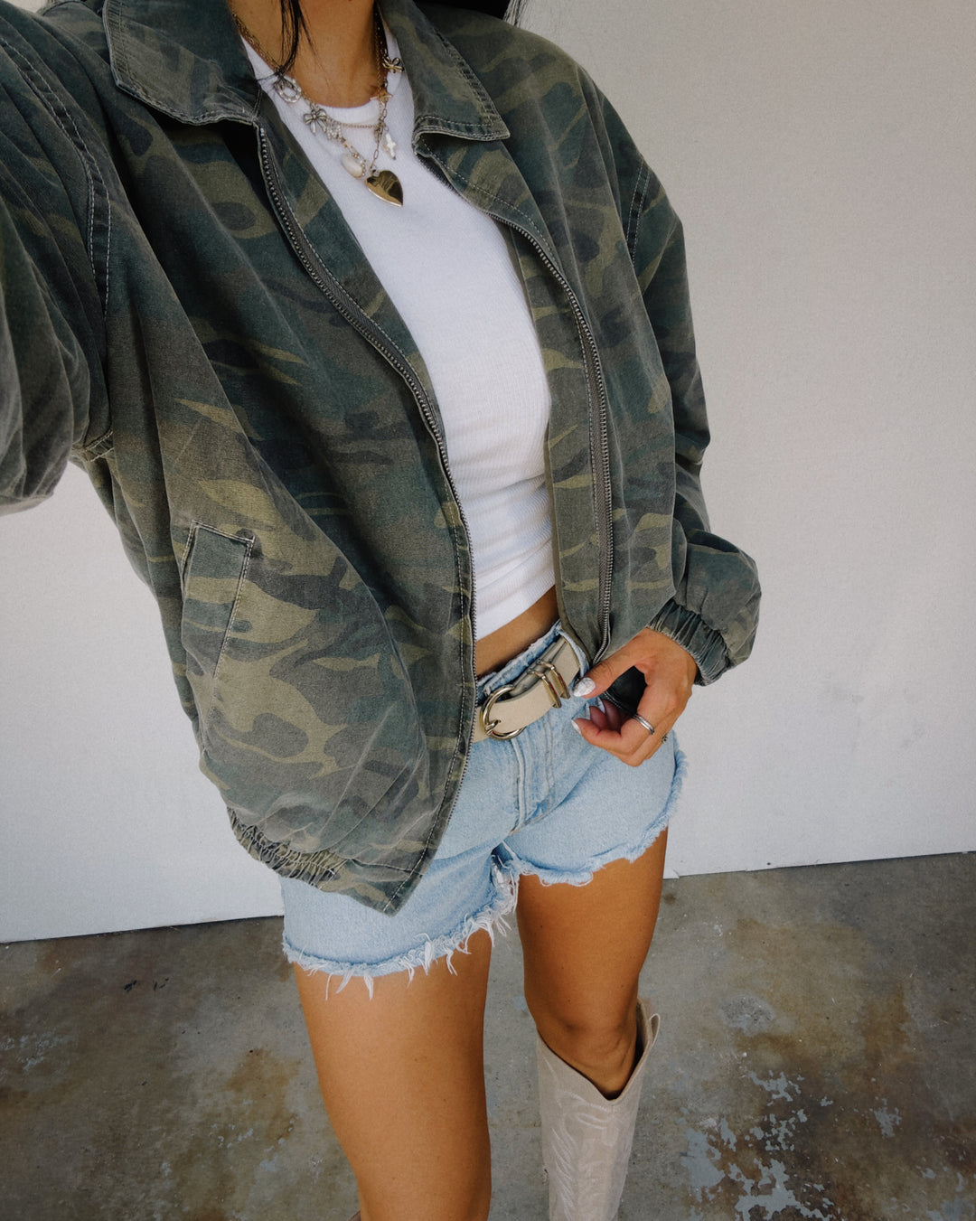 Huntley Camo Jacket - Green