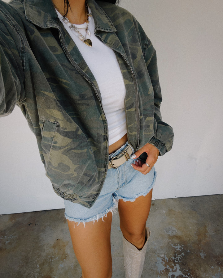 Huntley Camo Jacket - Green