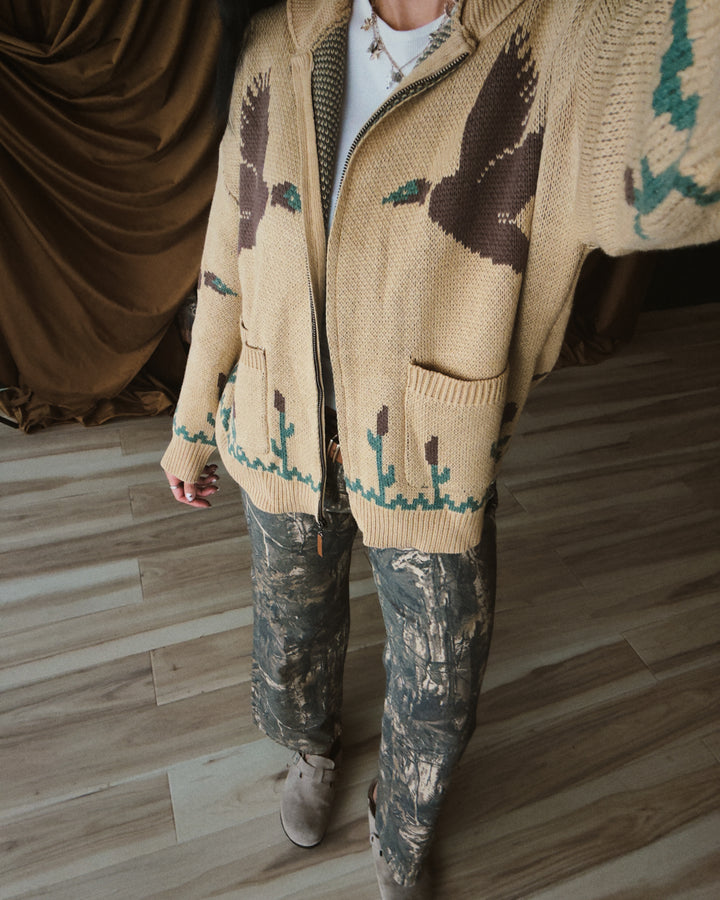 Duck Season Cardigan - Tan