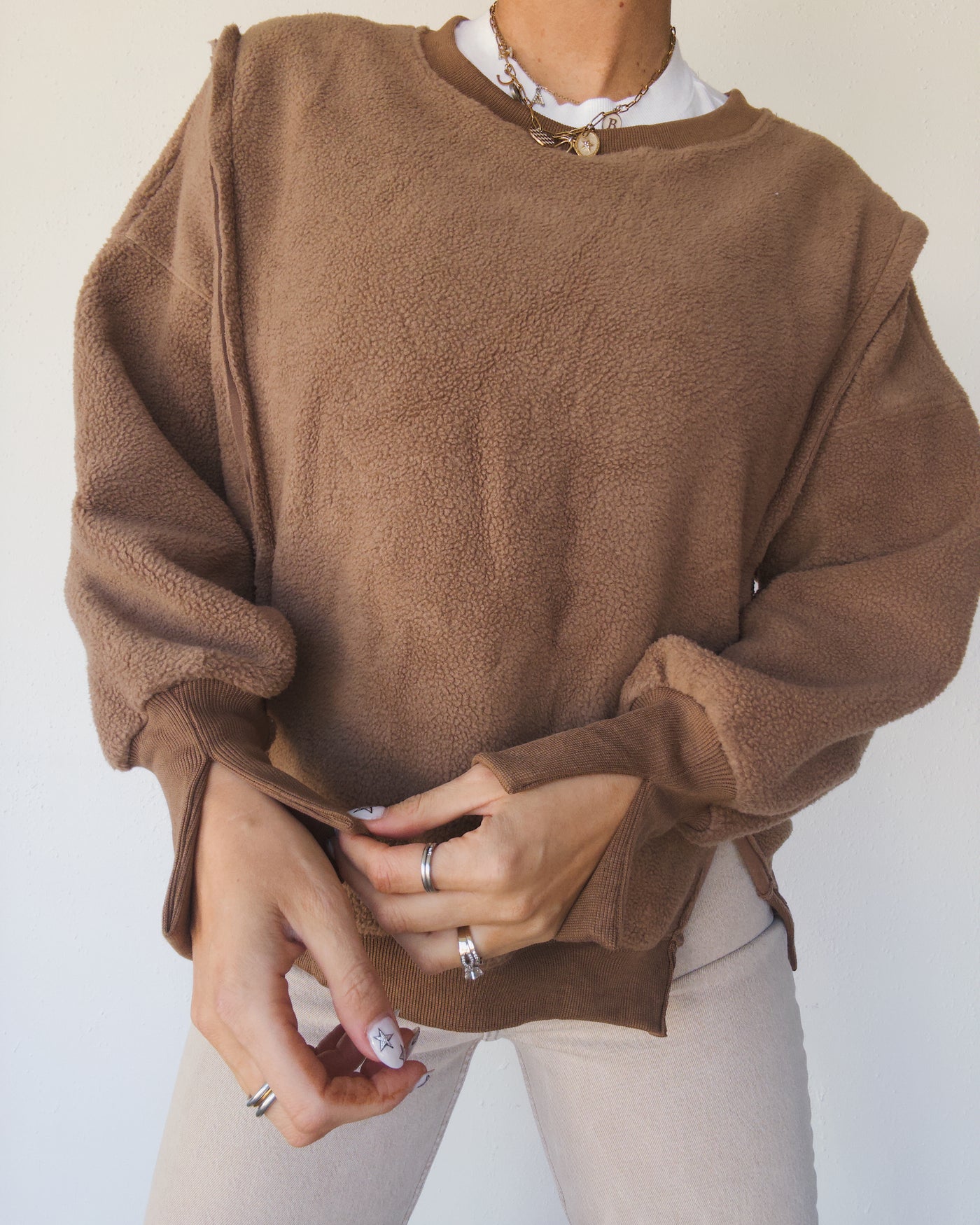 Teddy Crew Pullover - Mocha