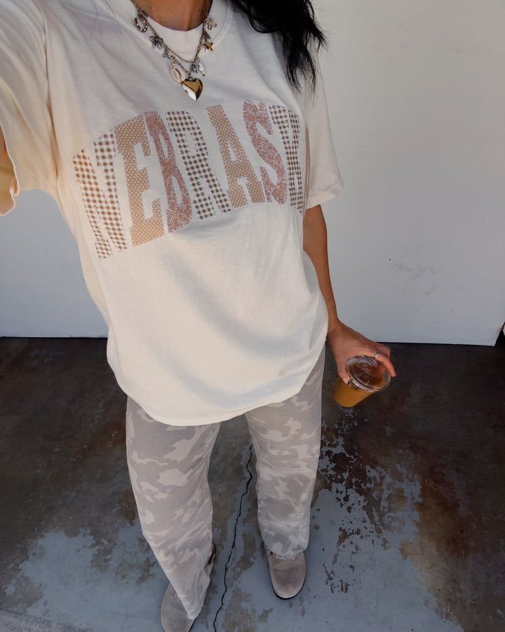 Nebraska Fall Cotton Tee - Ivory