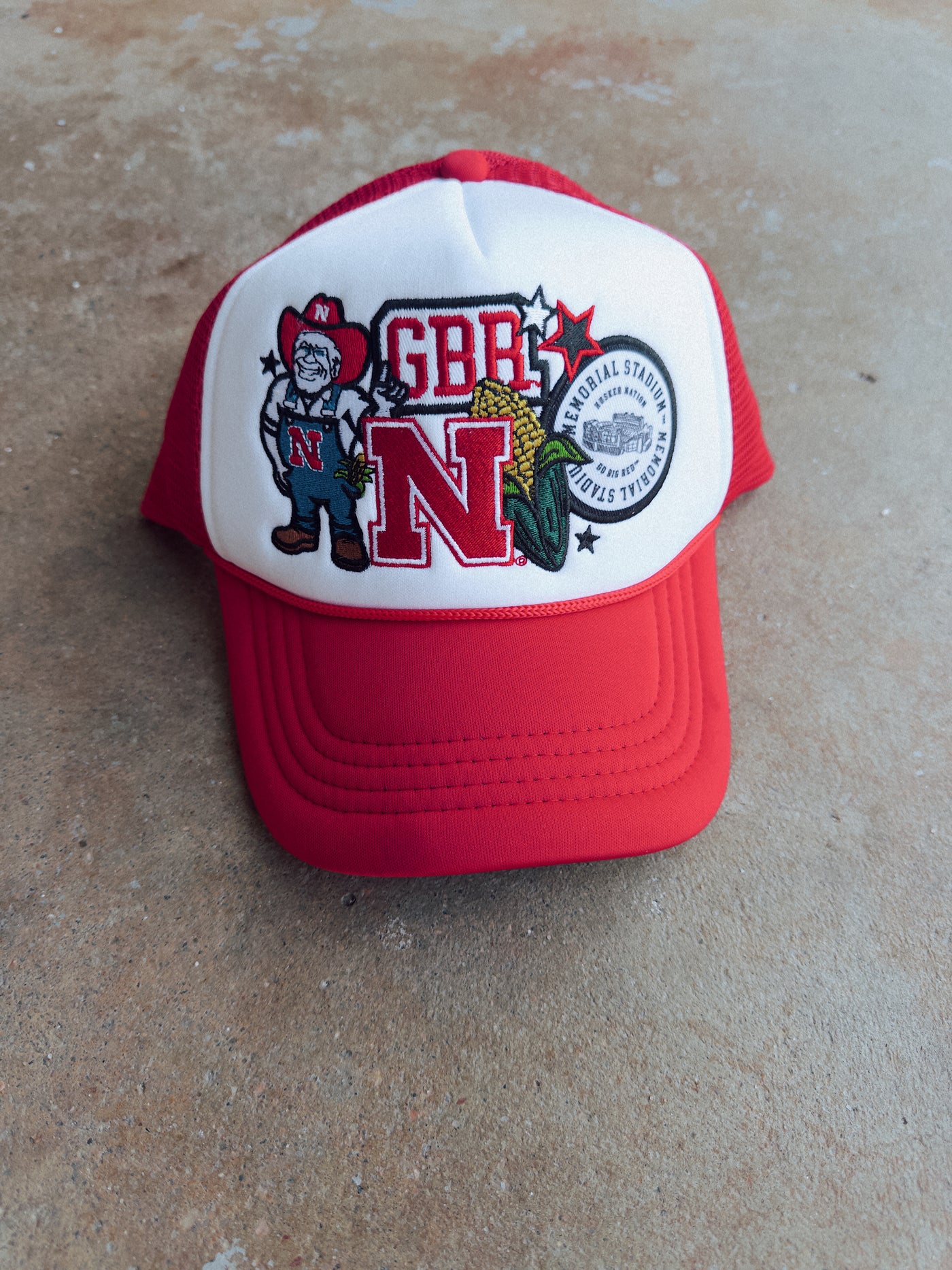 GBR Patch Hat - Red/White