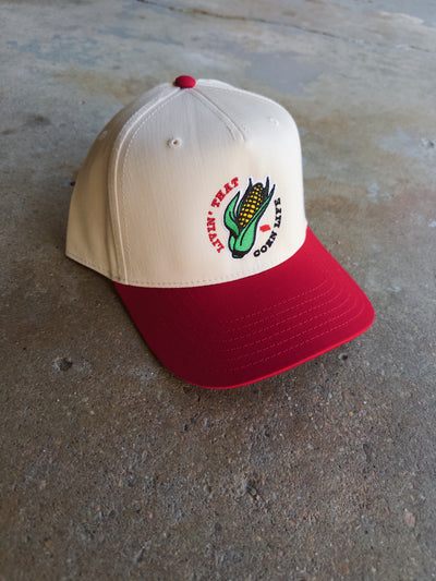 Livin' That Corn Life Hat - Red/Cream