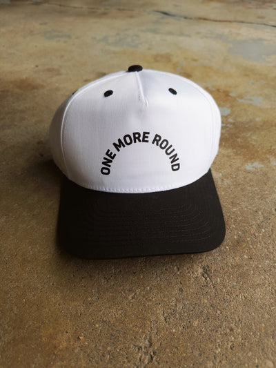 One More Round Hat - White/Black