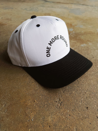 One More Round Hat - White/Black