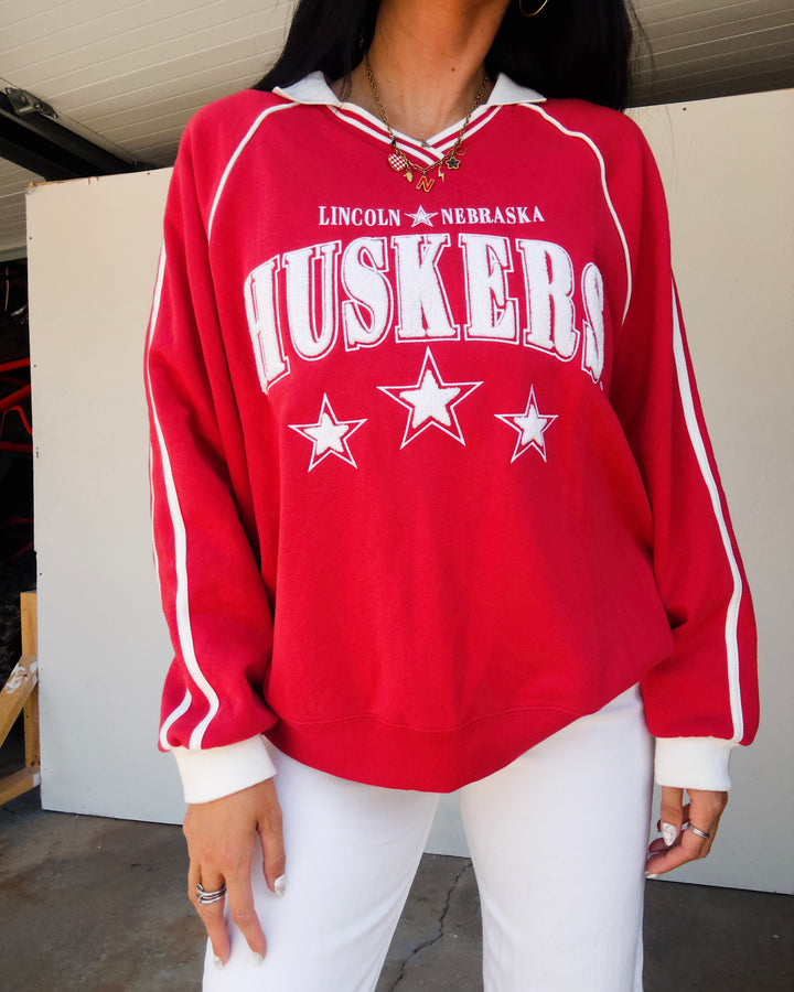 Huskers Slate Sweatshirt - Red/White