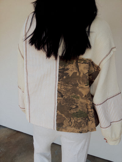 The Way It Goes Camo Jacket - Cream