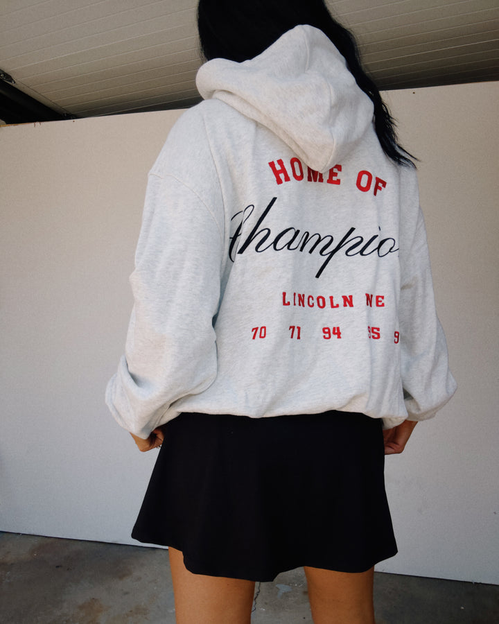 Home Of Champions Hoodie - Ash
