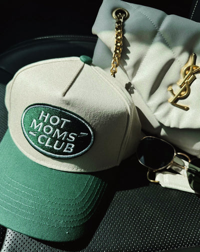 Hot Moms Club Hat - Cream/Green