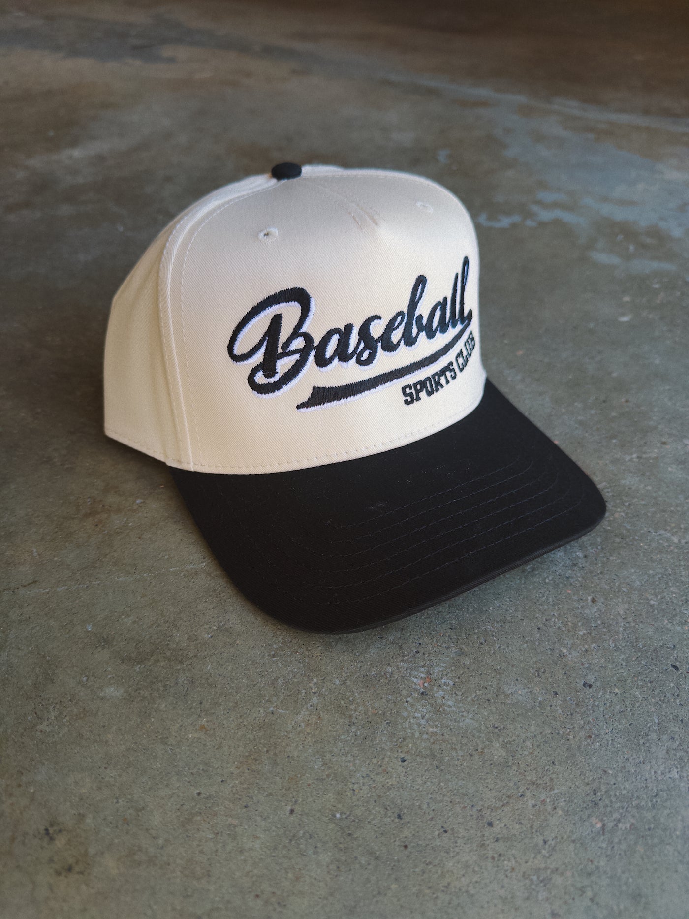 Baseball Sports Club Hat - Black