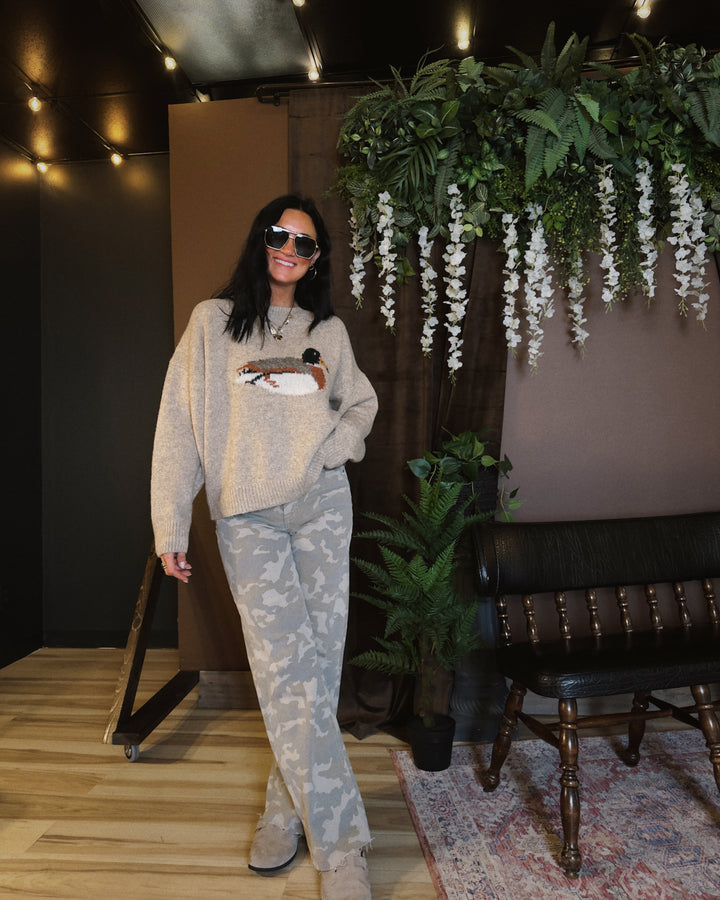 Sitting Duck Sweater - Oatmeal