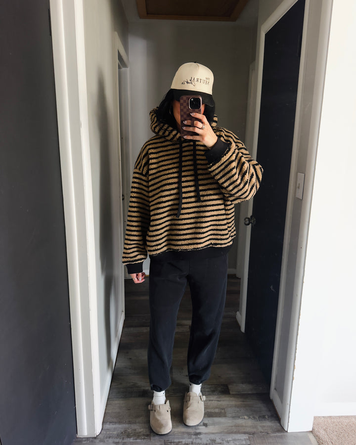 City Shadow Hoodie - Black/Taupe