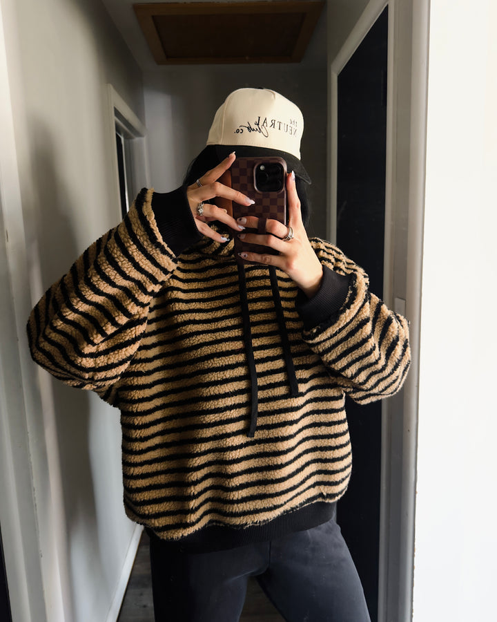 City Shadow Hoodie - Black/Taupe
