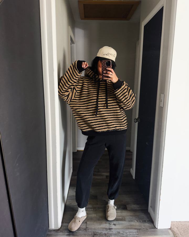 City Shadow Hoodie - Black/Taupe