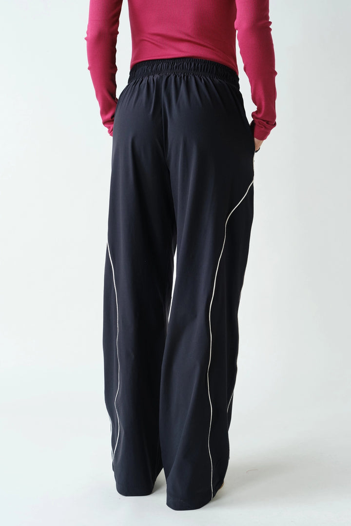 Sideline Track Pants - Black/White