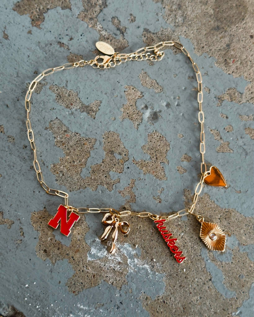 Nebraska Charm Necklace - Gold