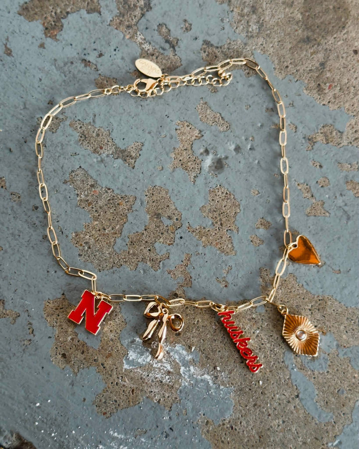 Nebraska Charm Necklace - Gold