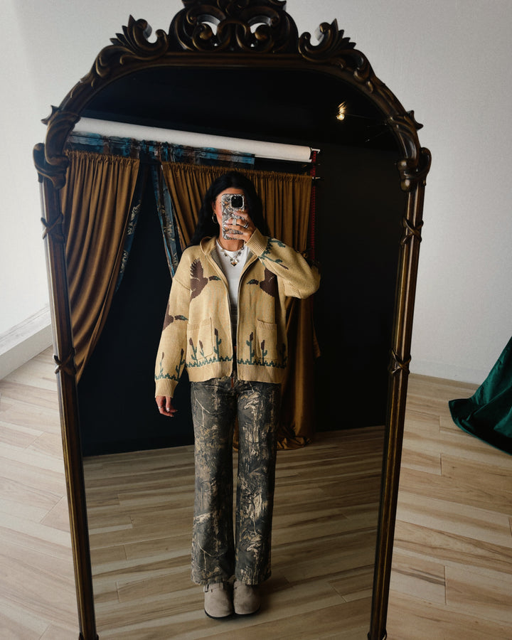 Duck Season Cardigan - Tan