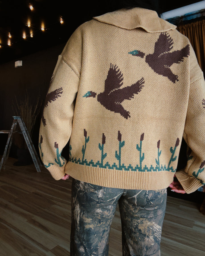 Duck Season Cardigan - Tan