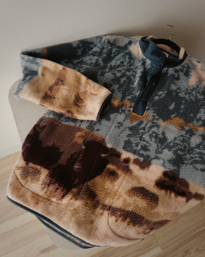 Buffalo Trails Half-Snap Pullover - Blue/Brown