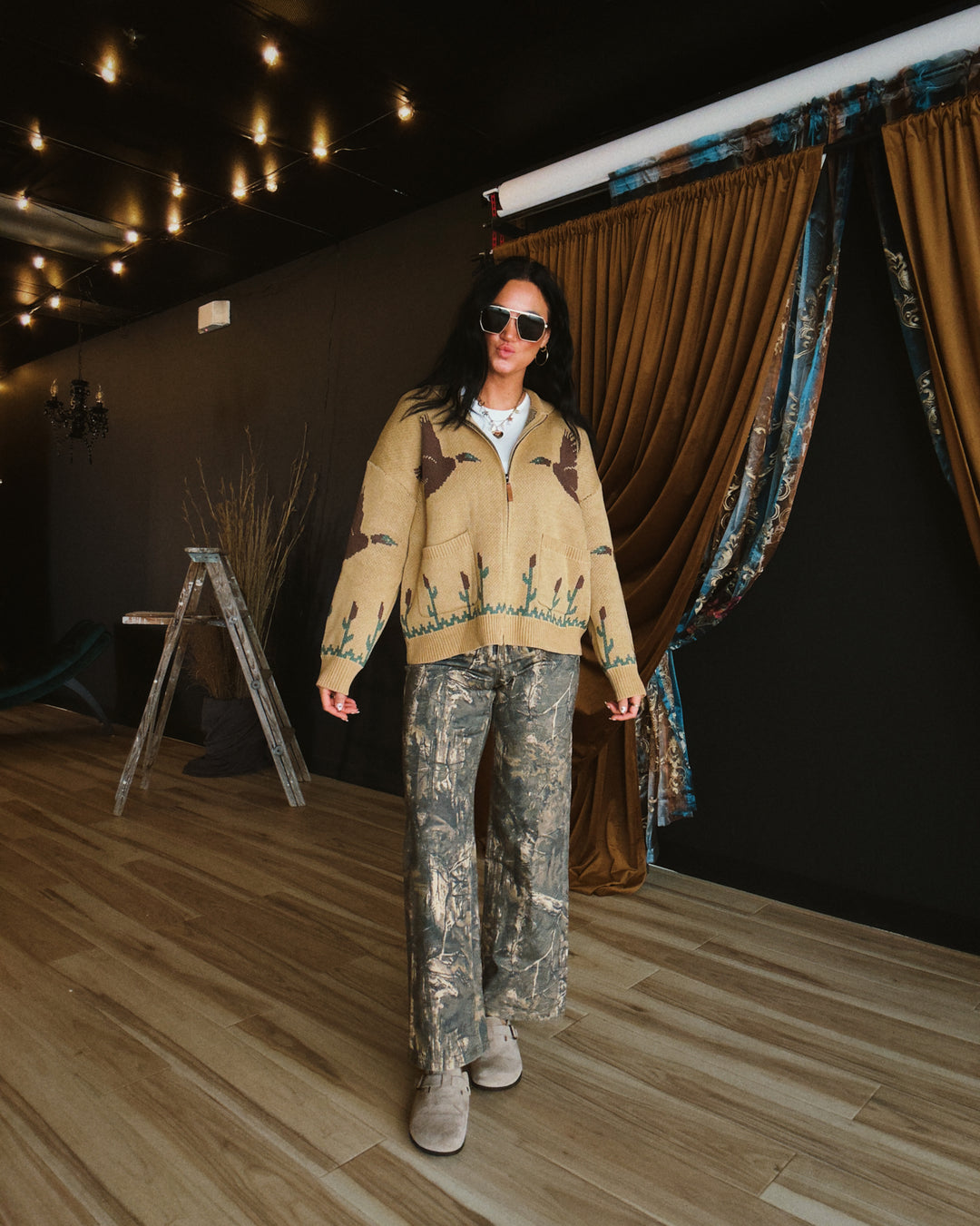 Duck Season Cardigan - Tan
