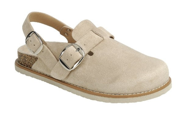 Aspen Slingback Clogs - Taupe