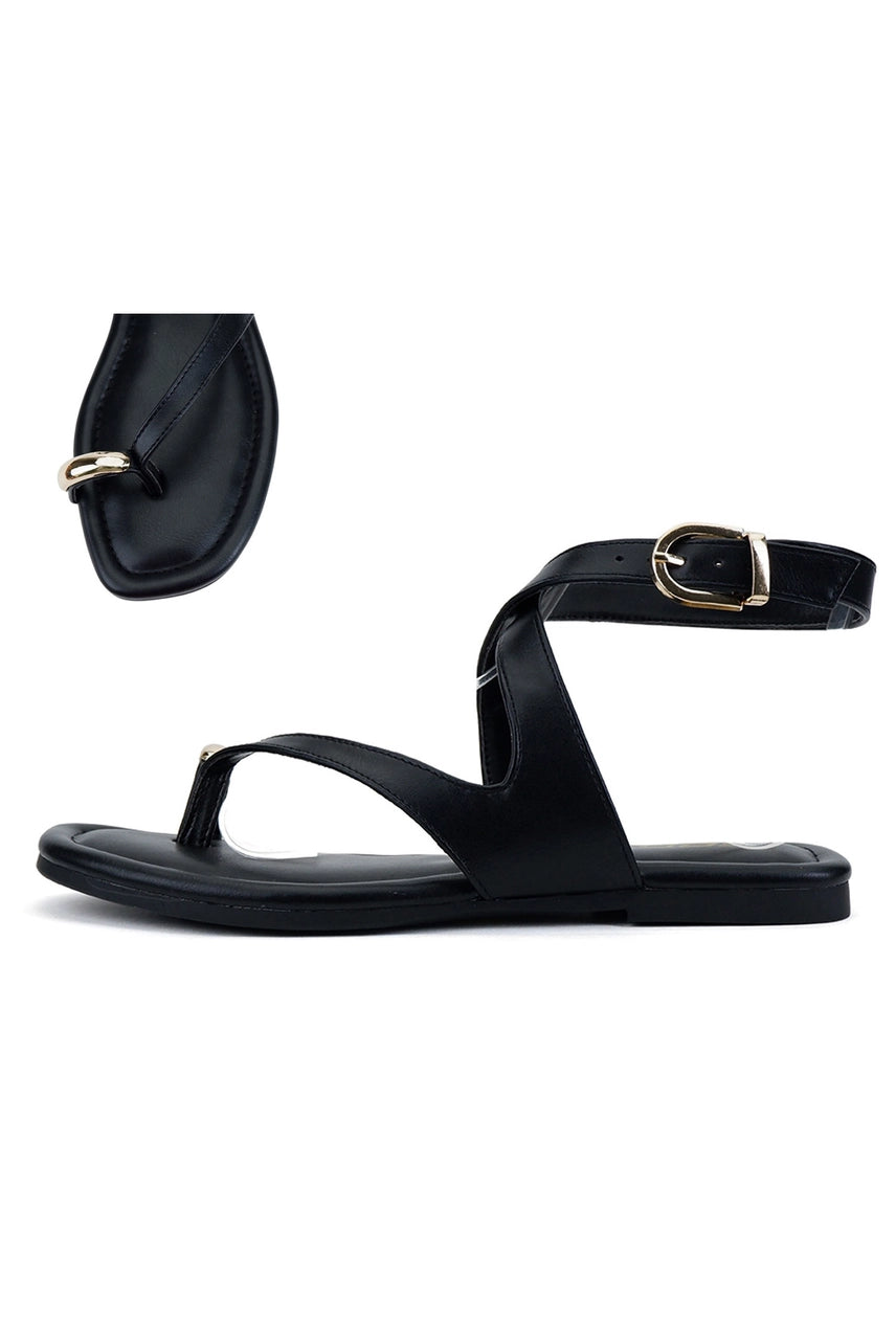 Golden Hour Sandal - Black/Gold