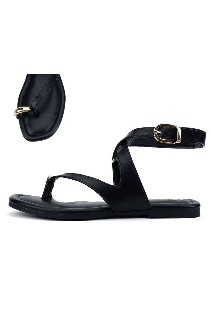 Golden Hour Sandal - Black/Gold